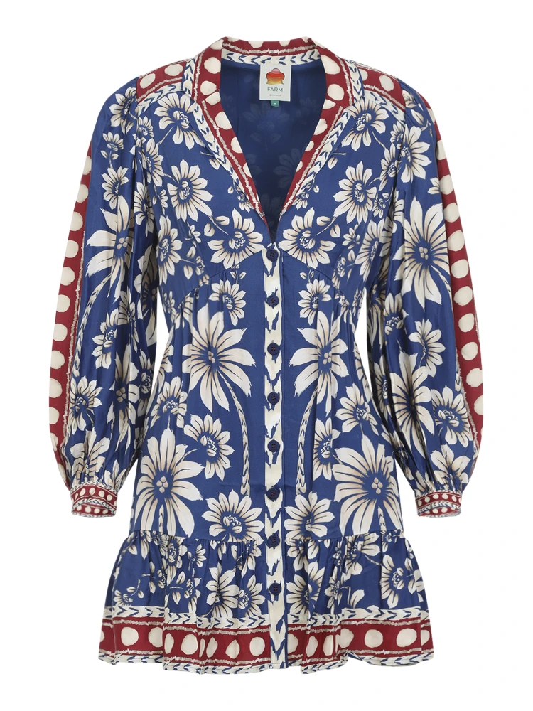 Farm Rio Luna Blue Mini Dress alternative