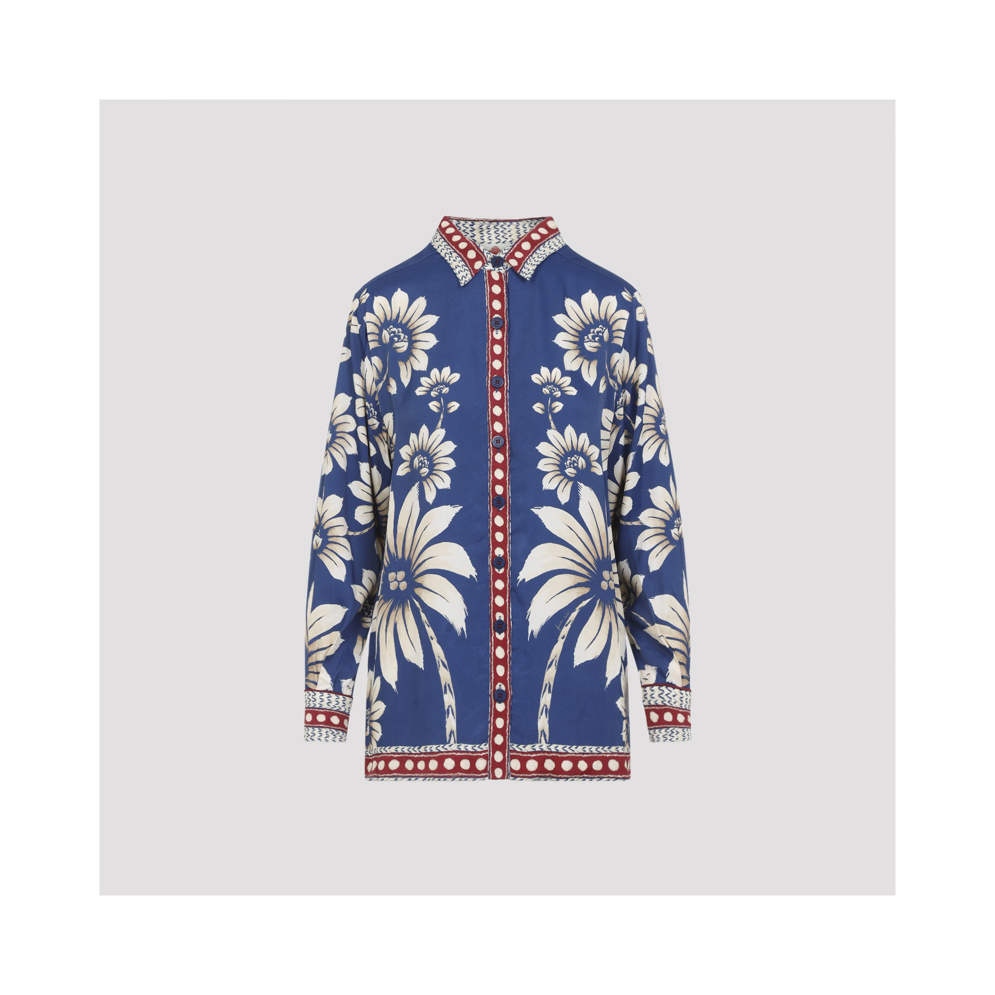 Farm Rio Luna Blue Shirt