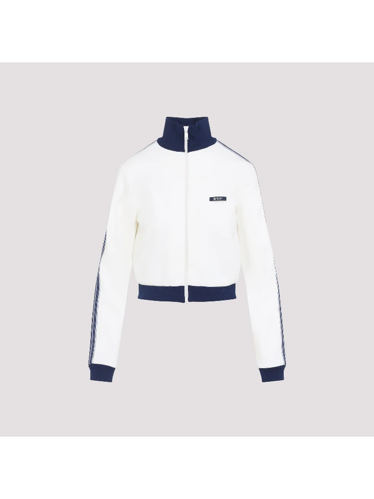 Prada Zip-Up Logo Jacket