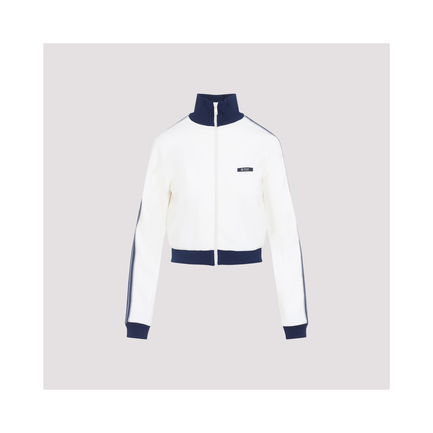 Prada Zip-Up Logo Jacket