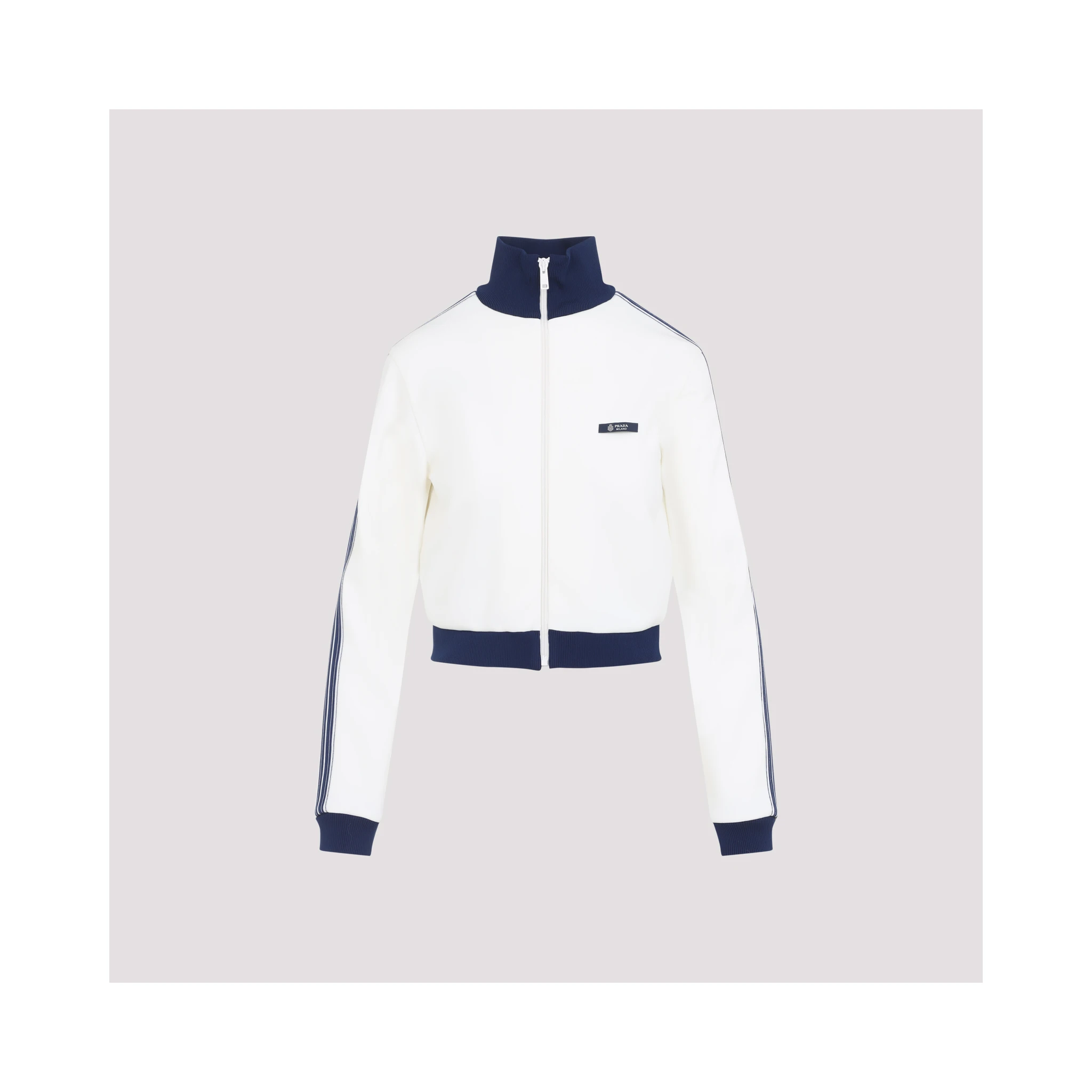 Prada Zip-Up Logo Jacket