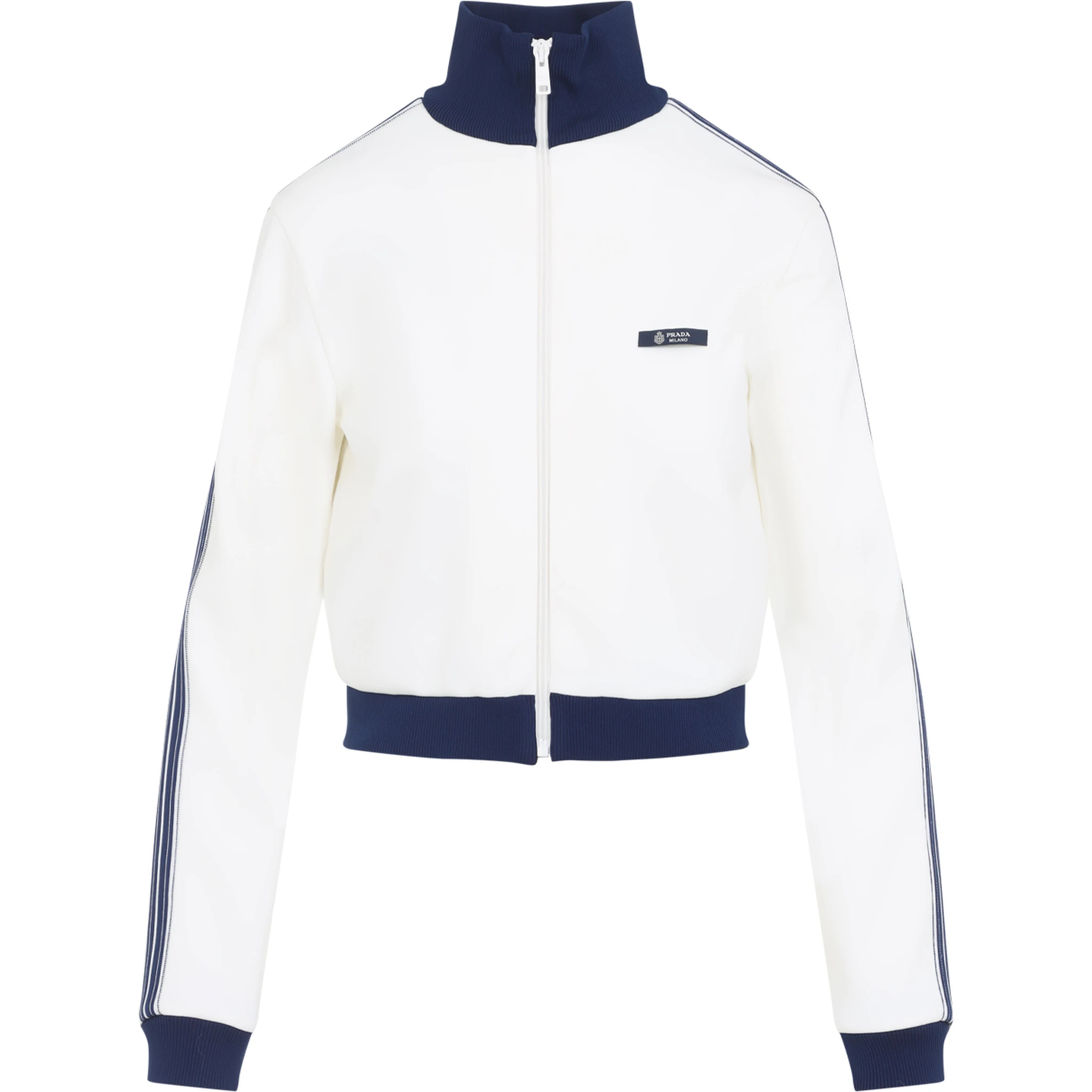 Prada Zip-Up Logo Jacket