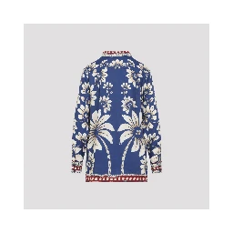 Farm Rio Luna Blue Shirt