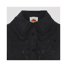 Farm Rio Ebroidered Long Sleeve Shirt