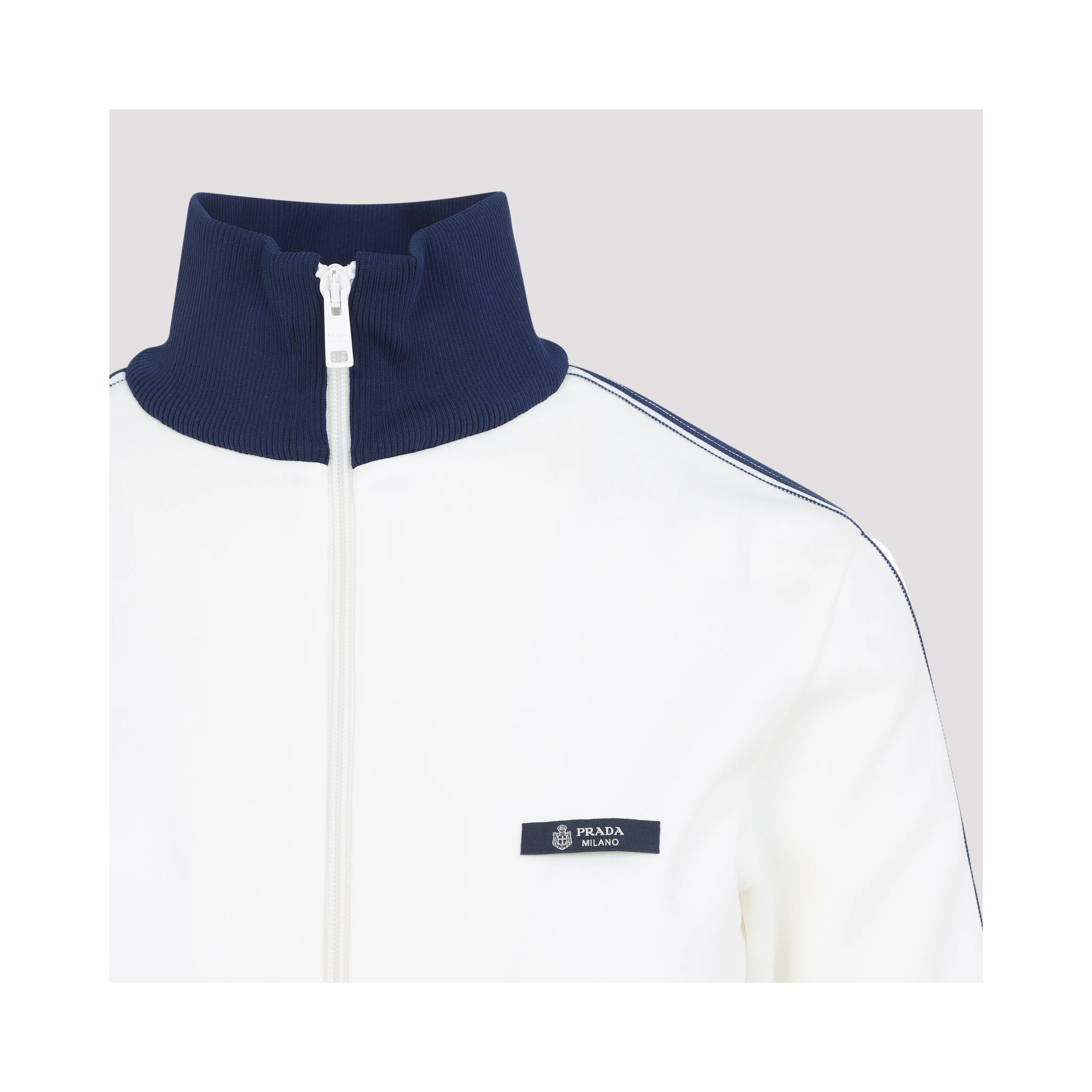 Prada Zip-Up Logo Jacket