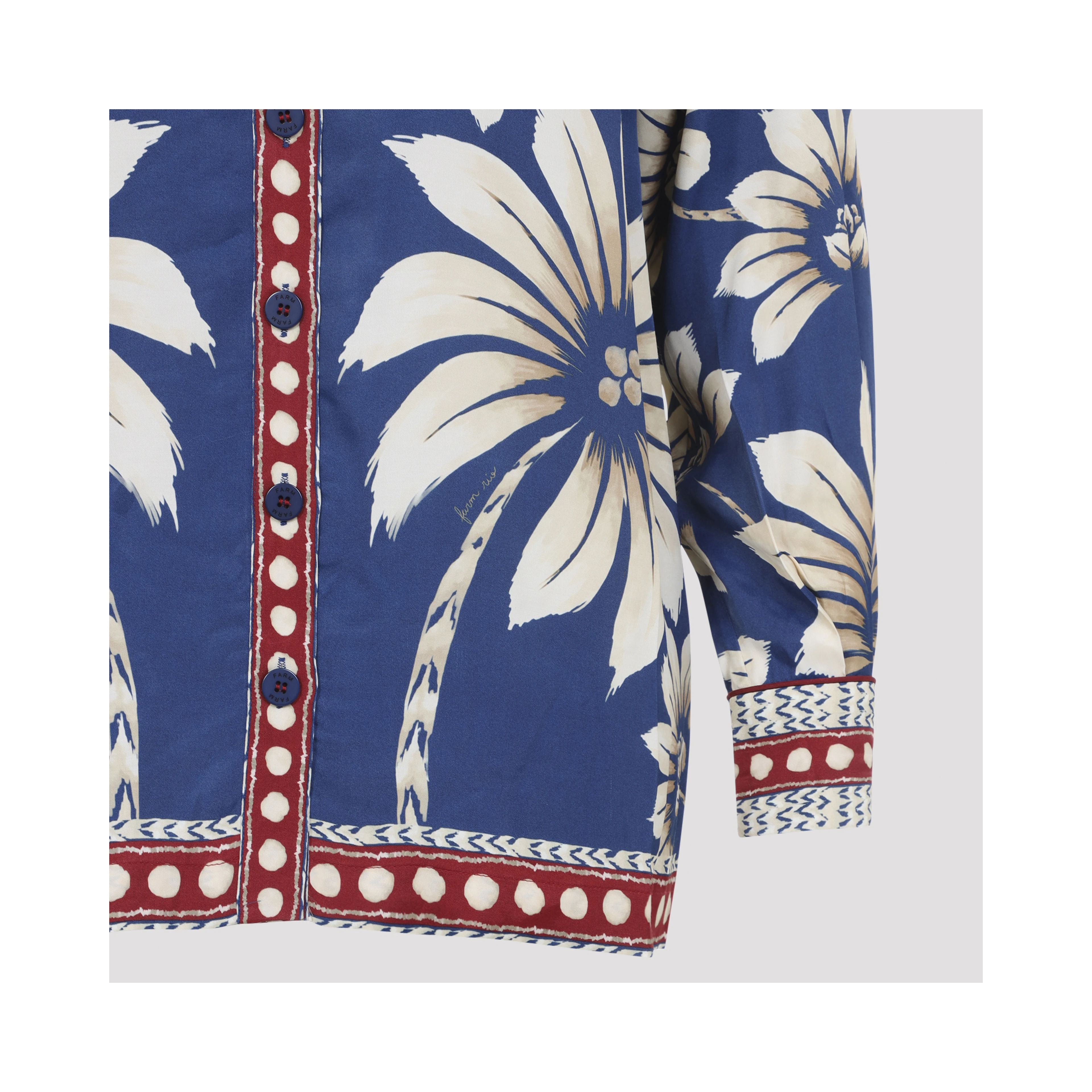 Farm Rio Luna Blue Shirt
