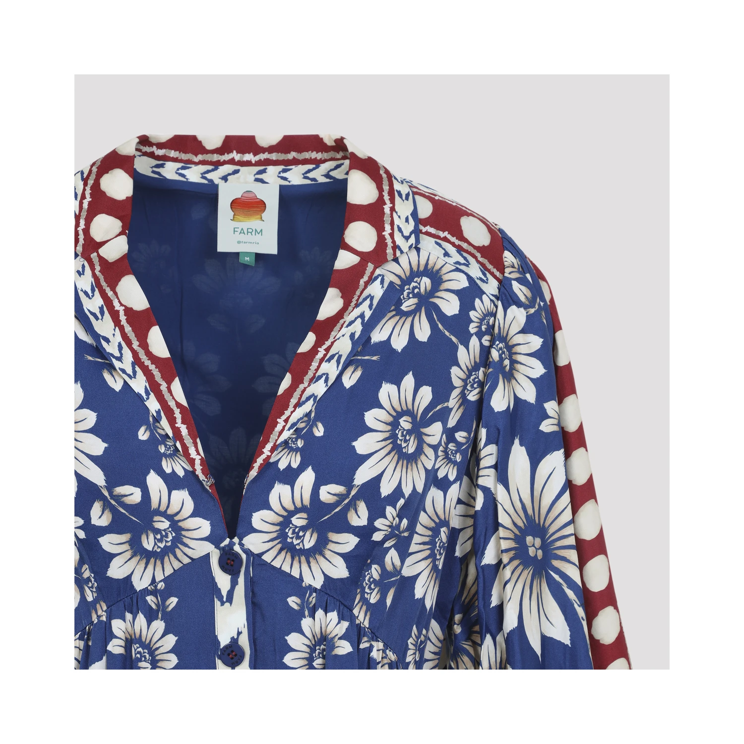 Farm Rio Luna Blue Mini Dress