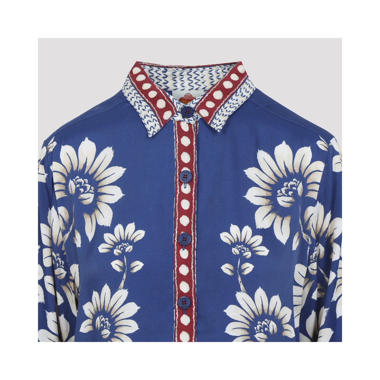 Farm Rio Luna Blue Shirt