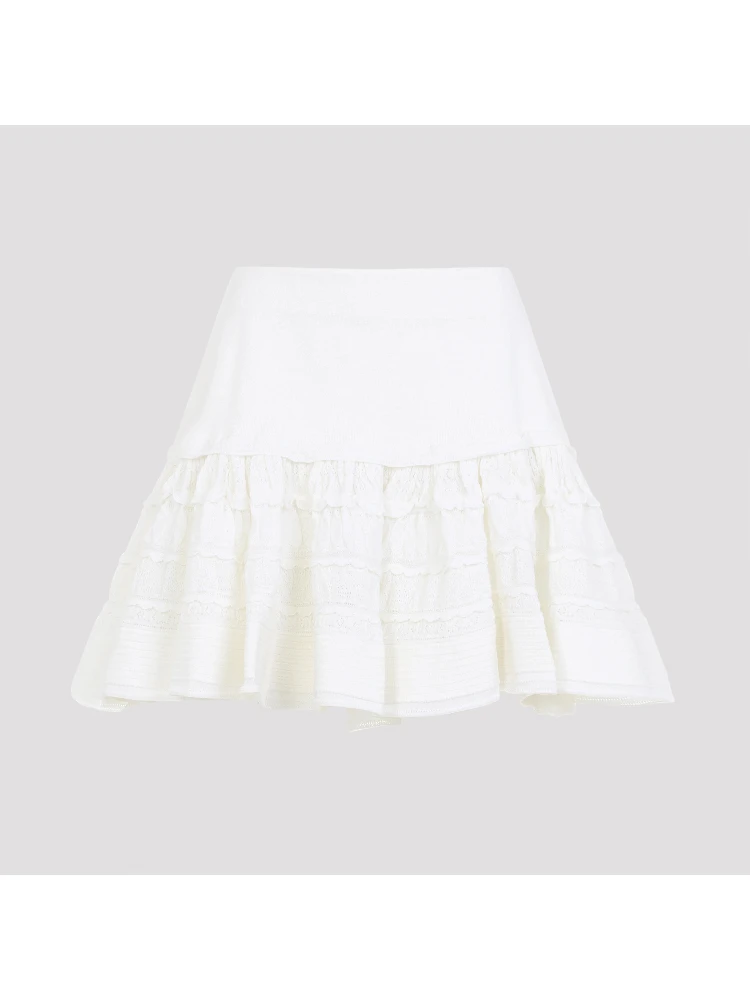 Alaïa Ruffle Mini Skirt
