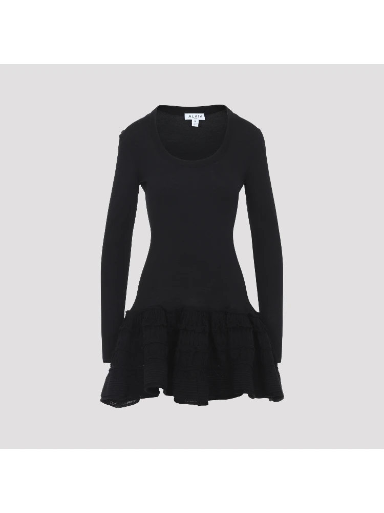 Alaïa Ruffle Mini Dress