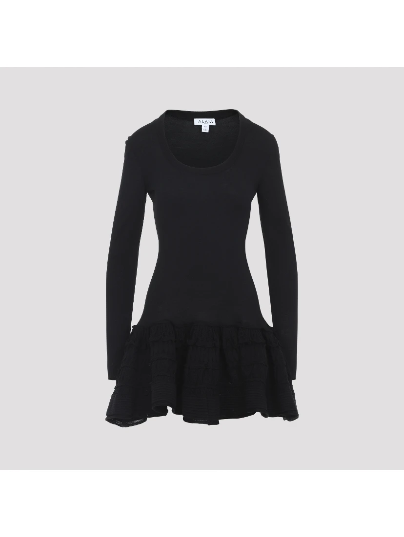 Alaïa Ruffle Mini Dress