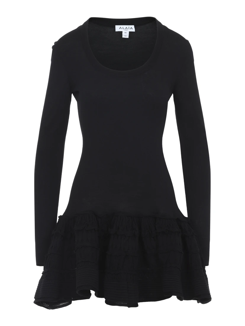Alaïa Ruffle Mini Dress