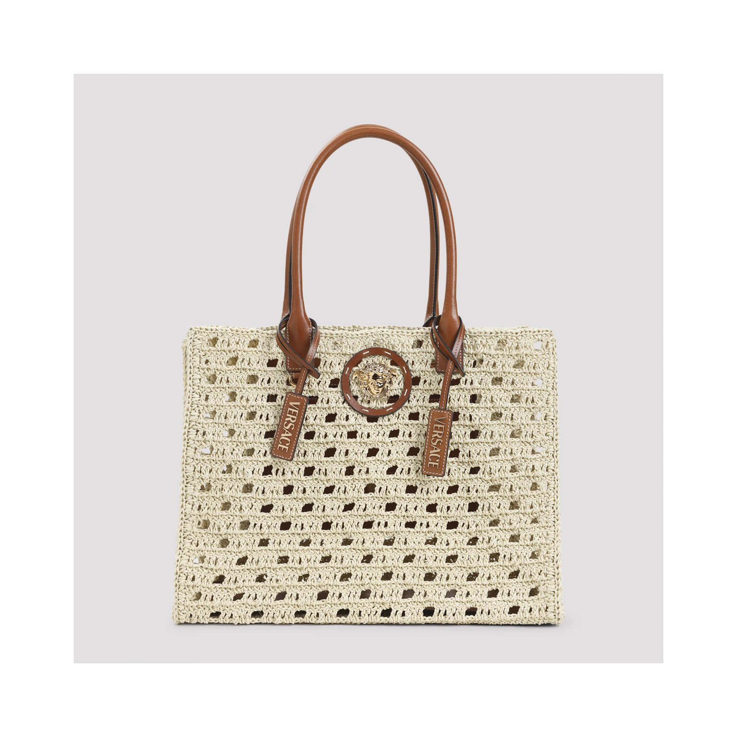 Versace Rafia Large Tote Bag