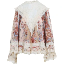 Zimmermann Awaken Lace Trim Blouse