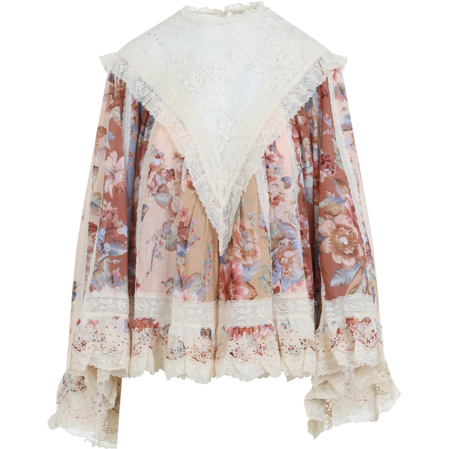 Zimmermann Awaken Lace Trim Blouse