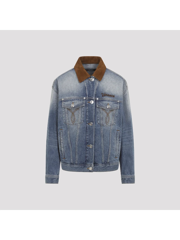 Versace Denim Stone Wash Blouson