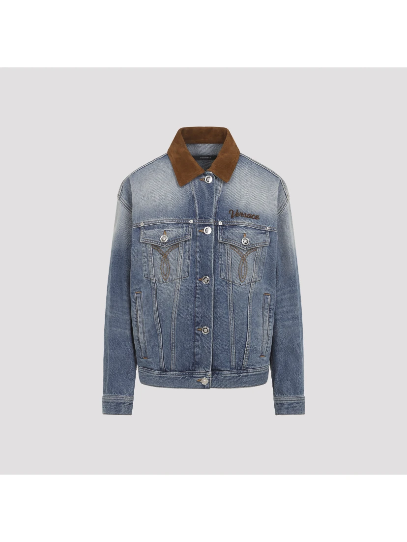 Versace Denim Stone Wash Blouson