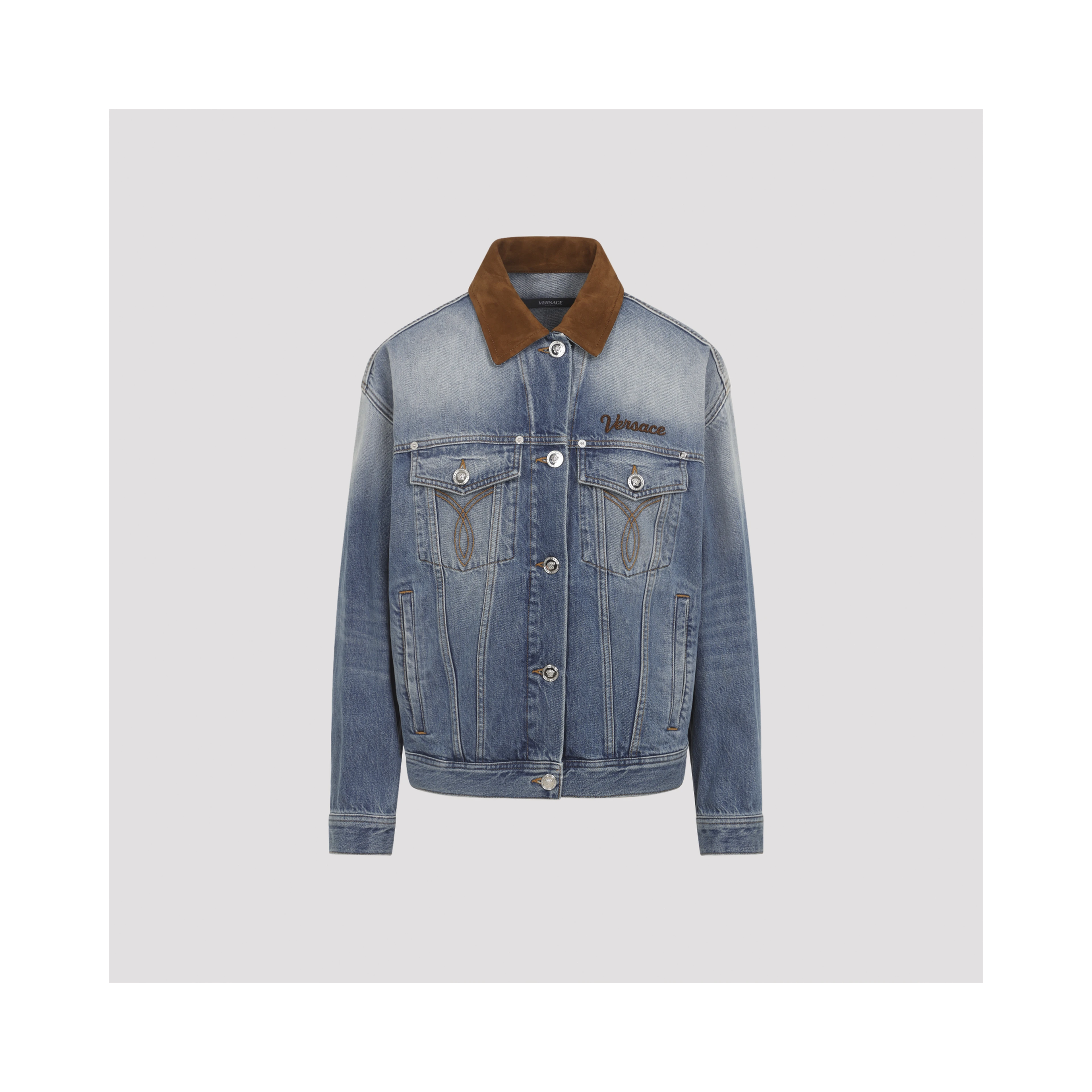Versace Denim Stone Wash Blouson