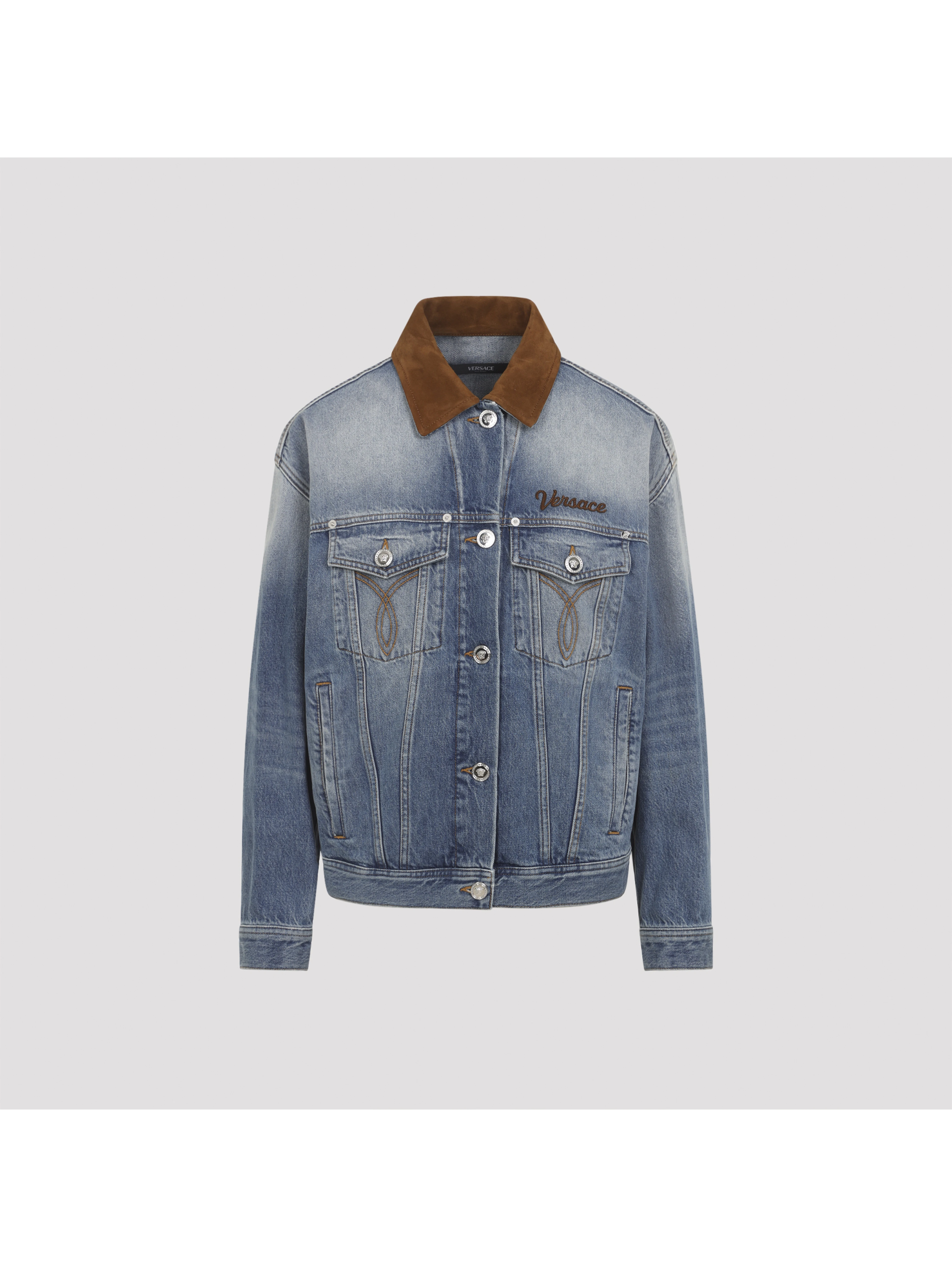 Versace Denim Stone Wash Blouson