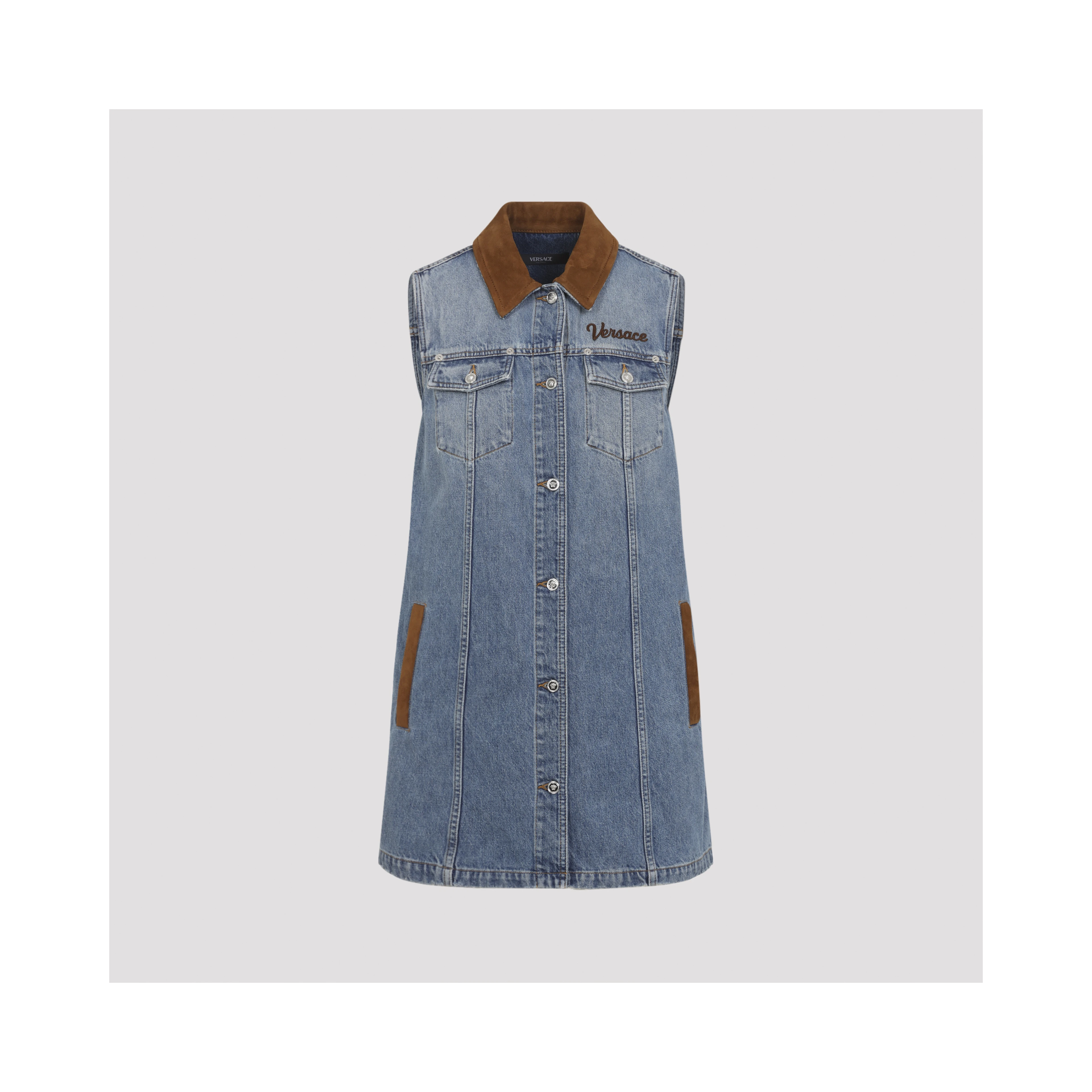 Versace Denim Stone Wash Dress