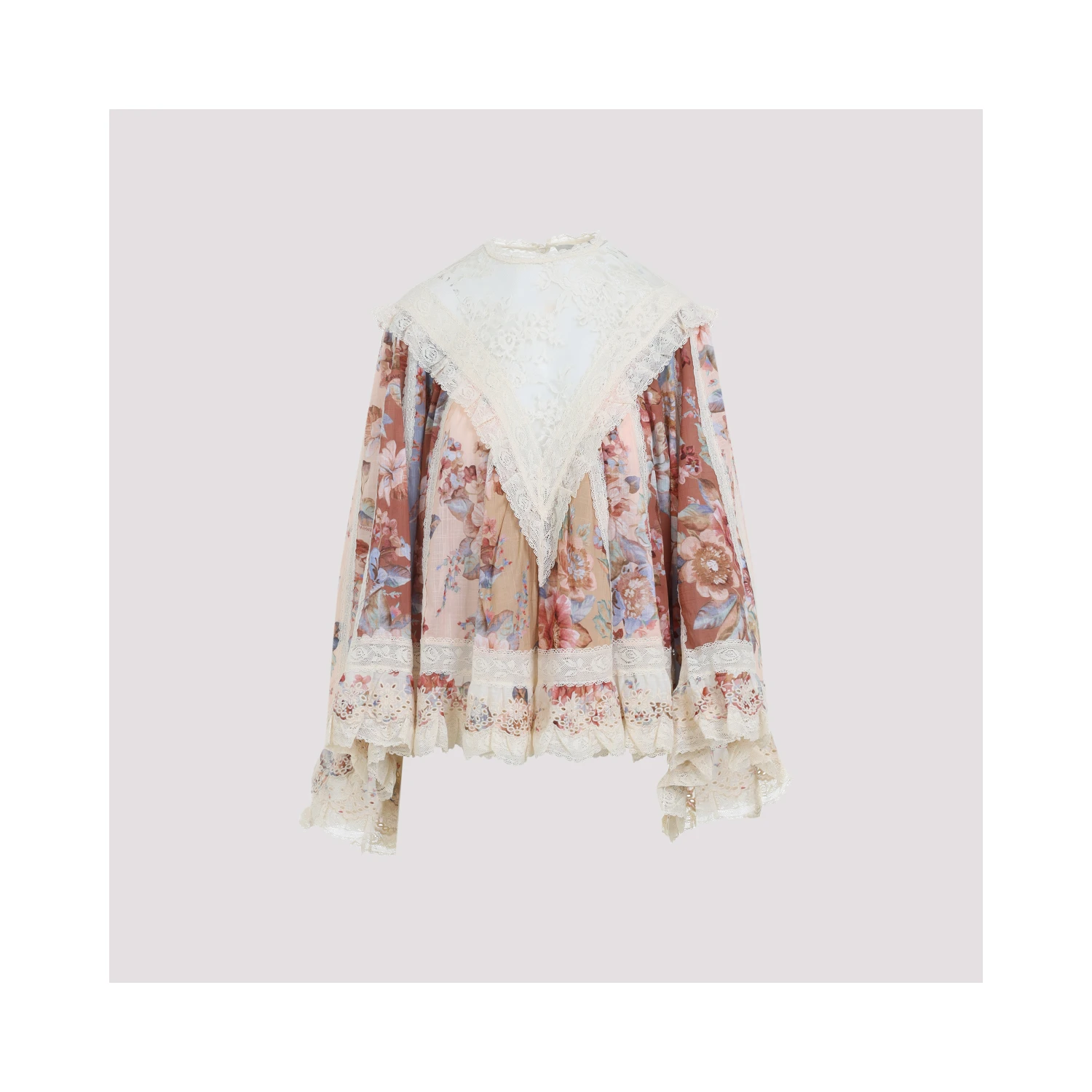 Zimmermann Awaken Lace Trim Blouse