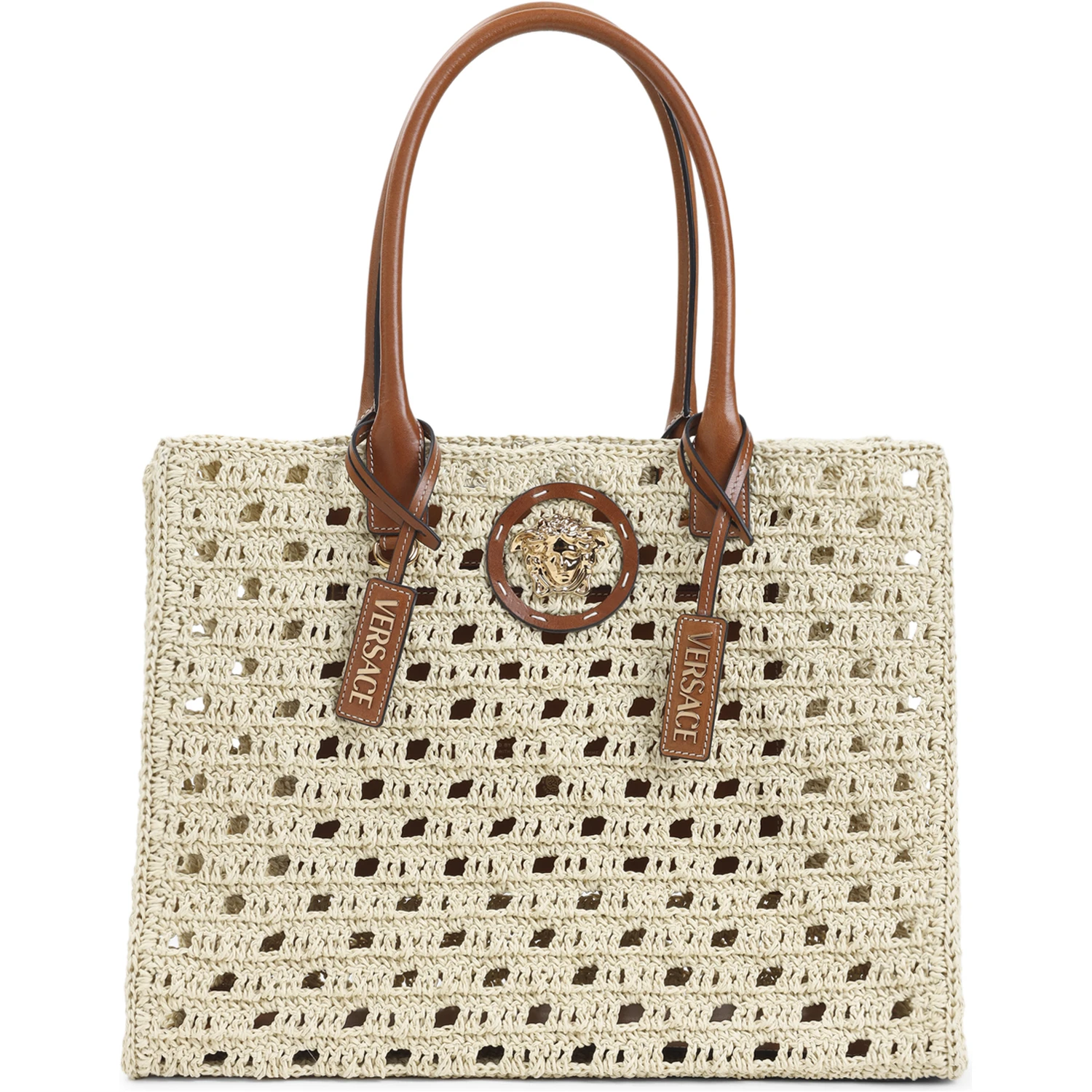 Versace Rafia Large Tote Bag