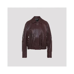 Versace Bufalo Leather Blouson