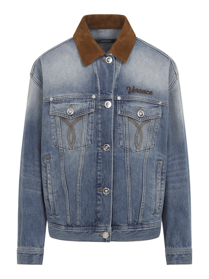 Versace Denim Stone Wash Blouson