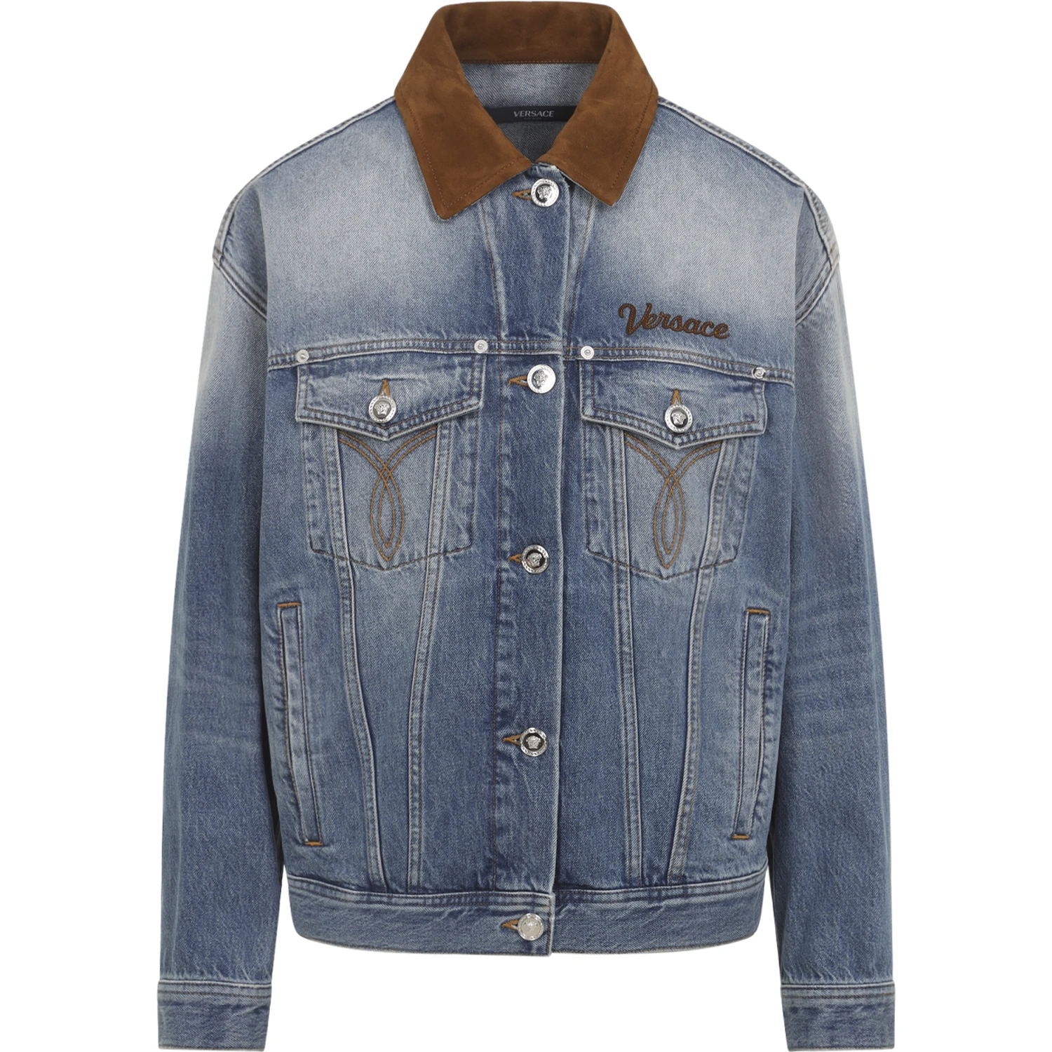 Versace Denim Stone Wash Blouson