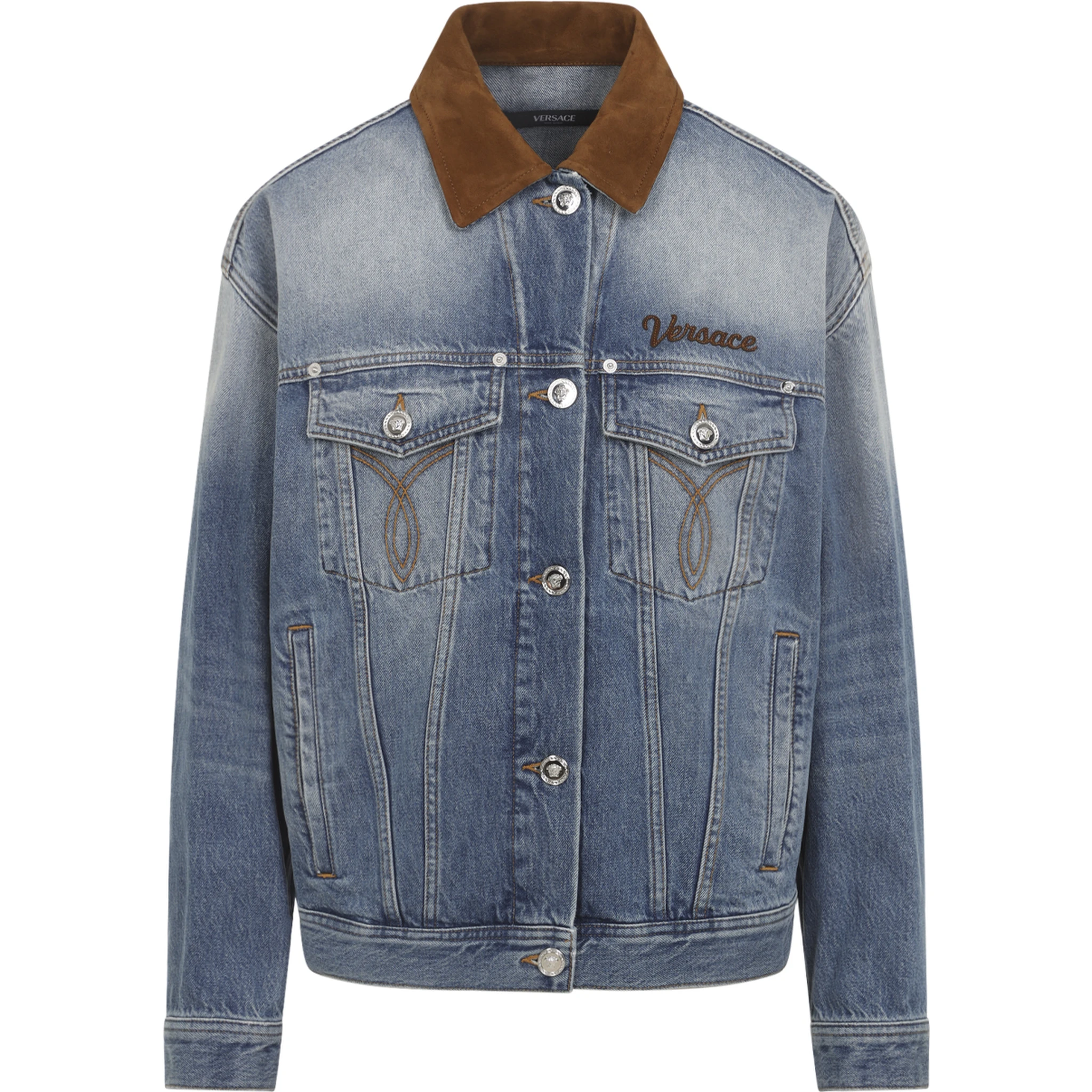Versace Denim Stone Wash Blouson