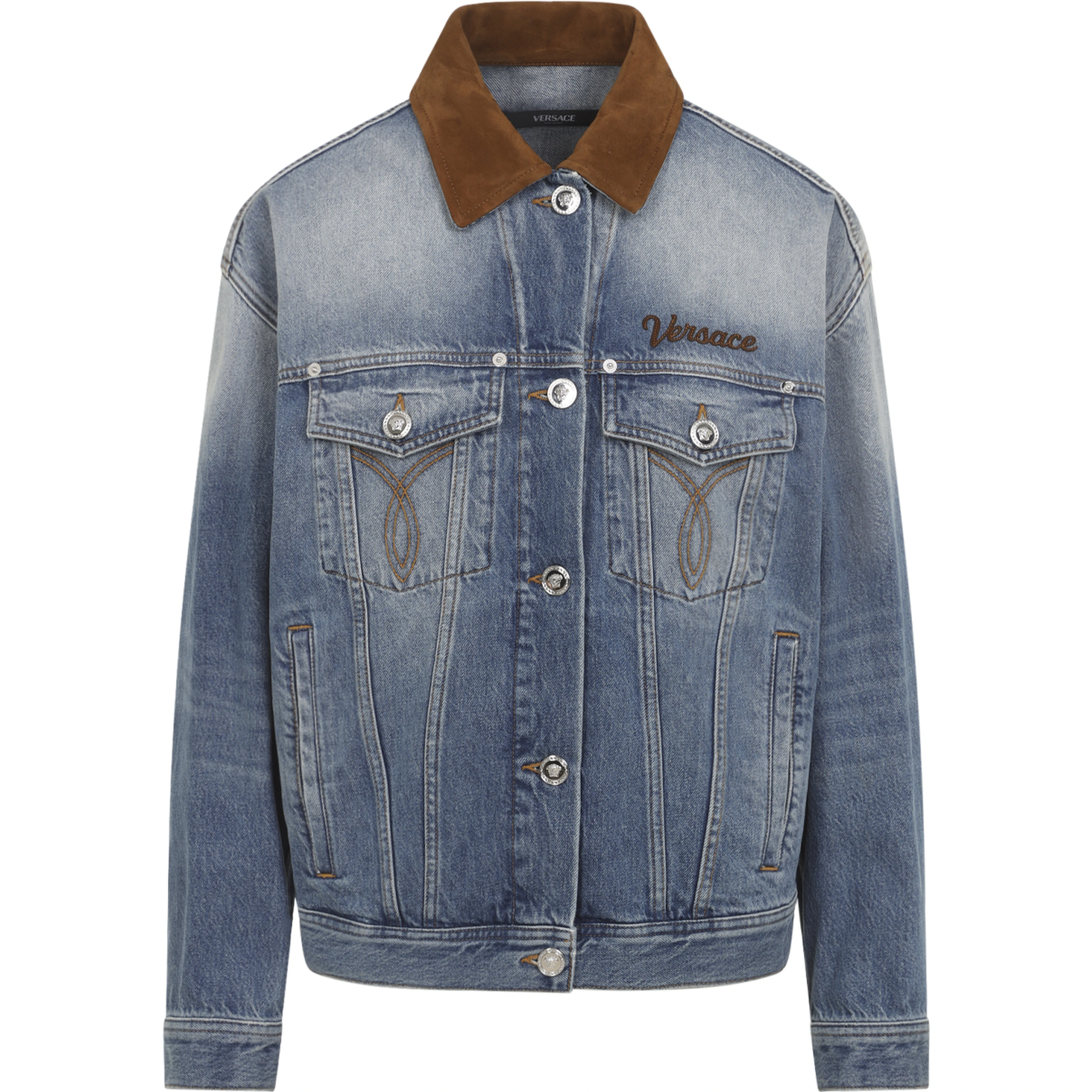 Versace Denim Stone Wash Blouson