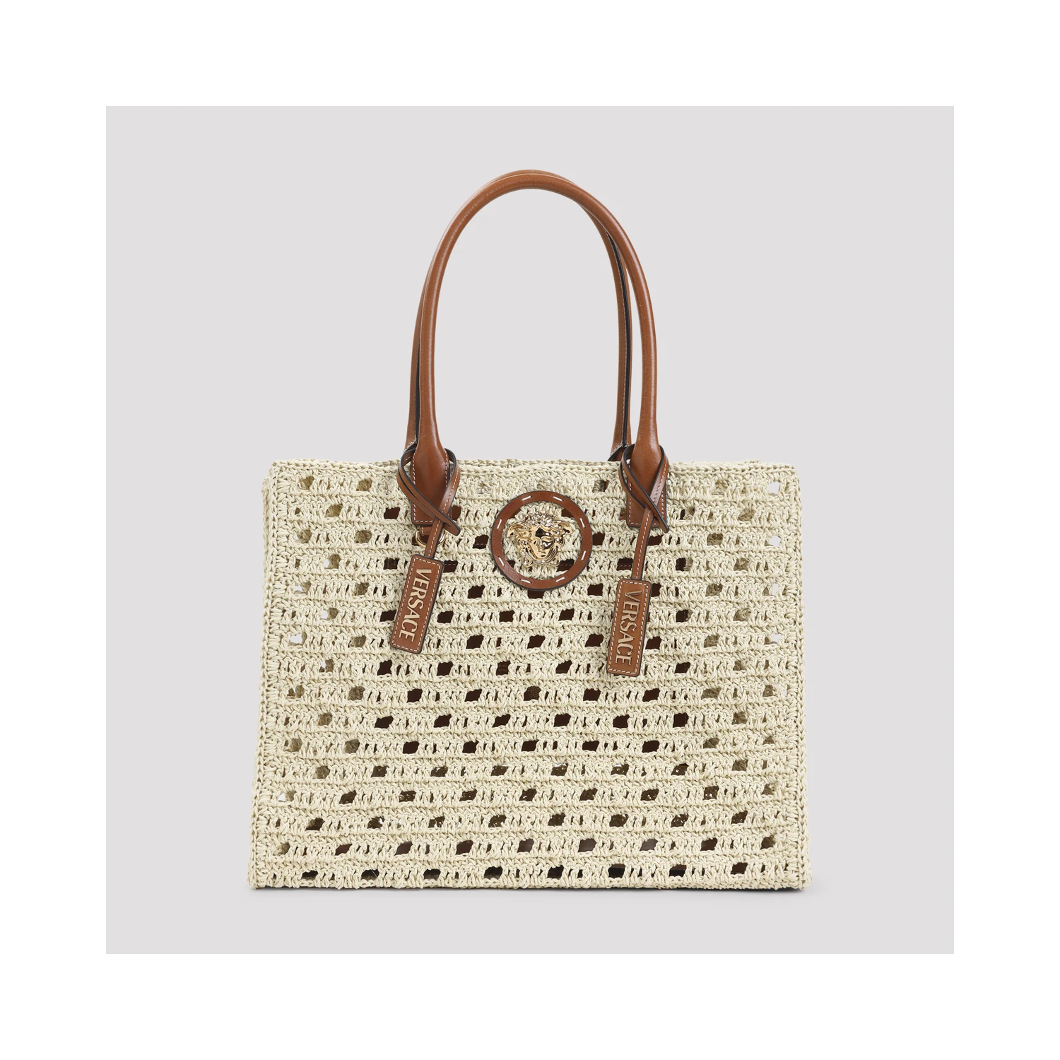 Versace Rafia Large Tote Bag