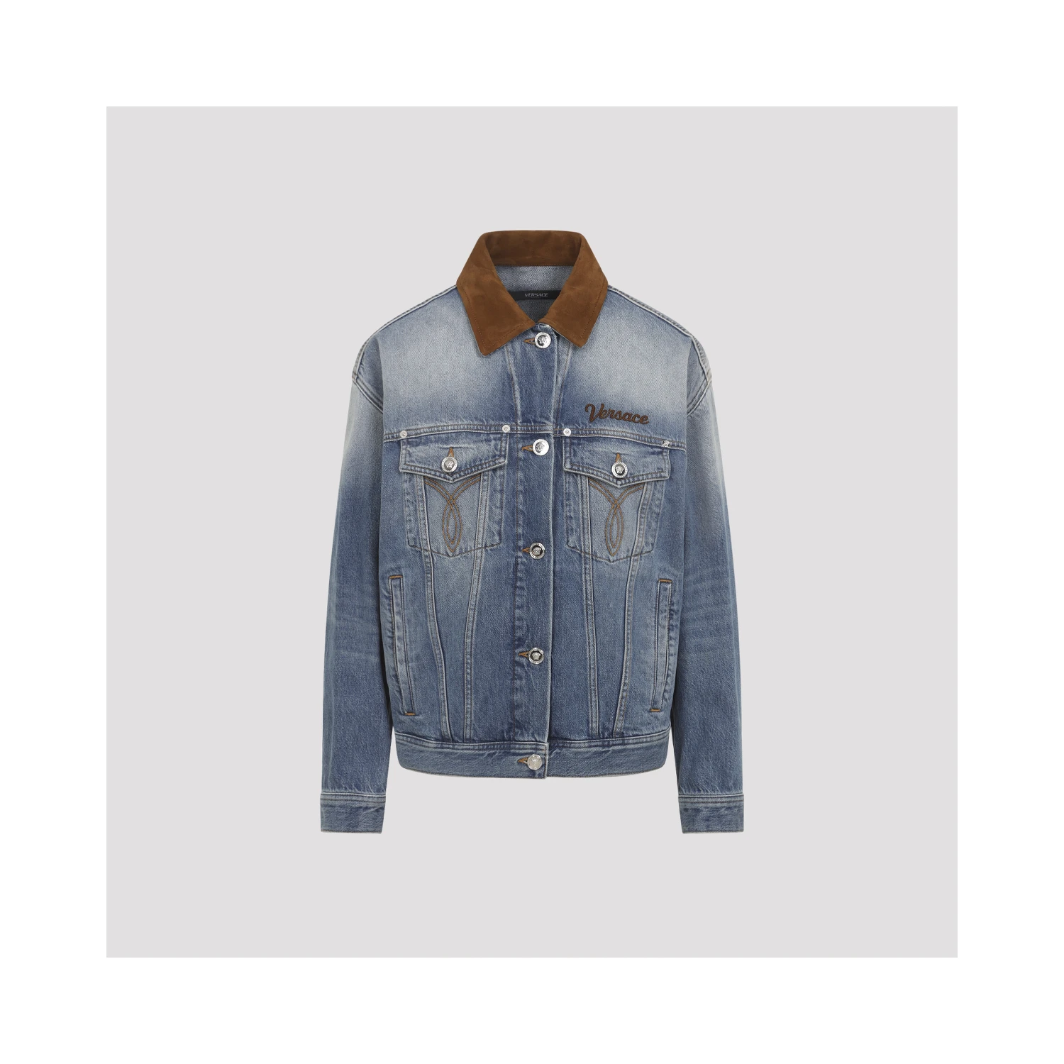 Versace Denim Stone Wash Blouson