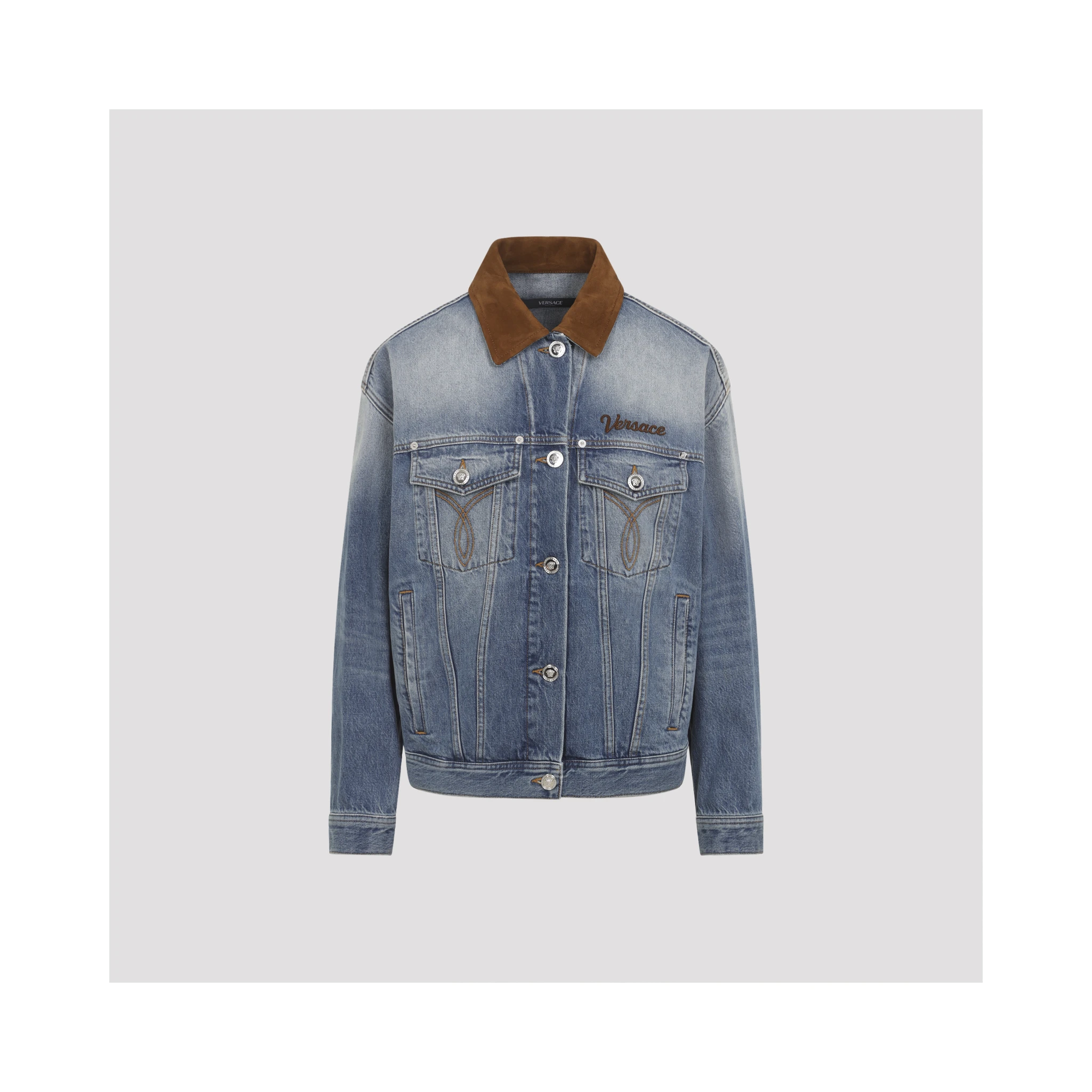 Versace Denim Stone Wash Blouson