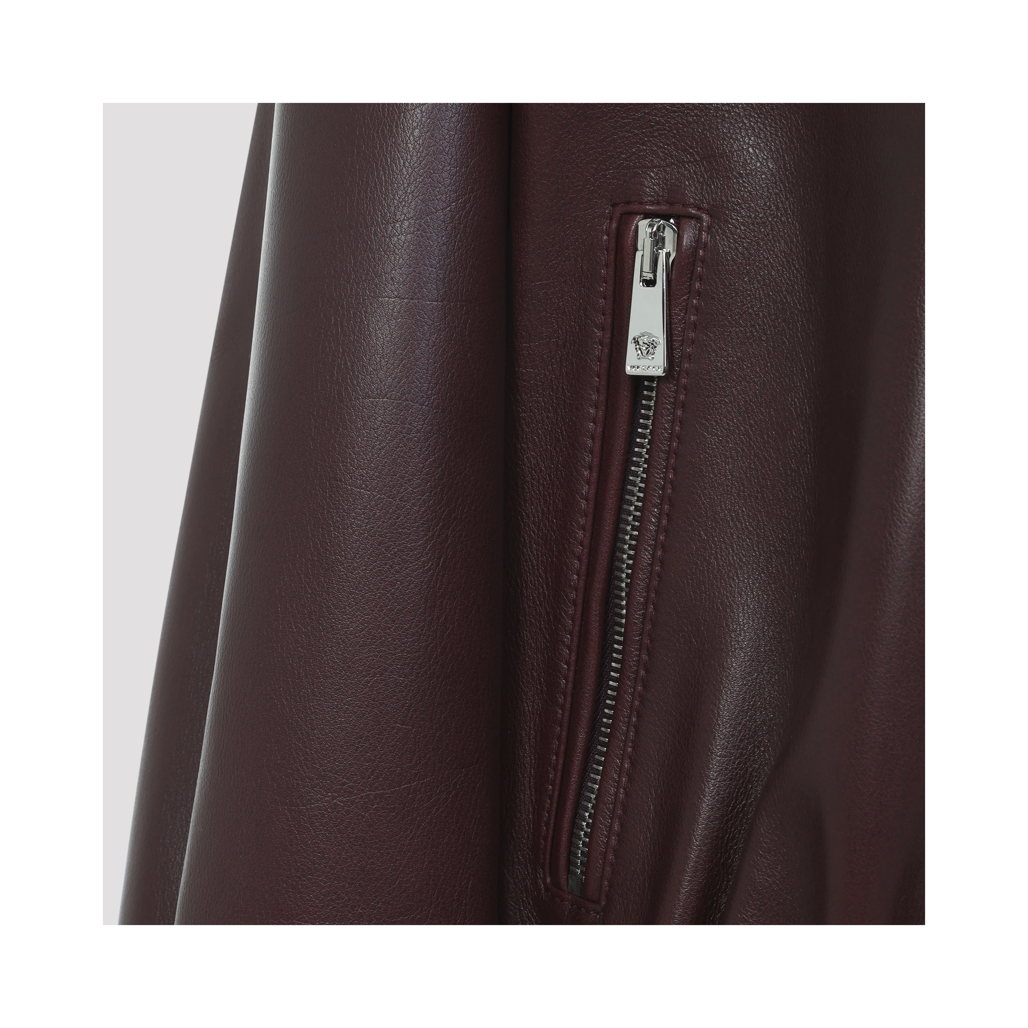 Versace Bufalo Leather Blouson