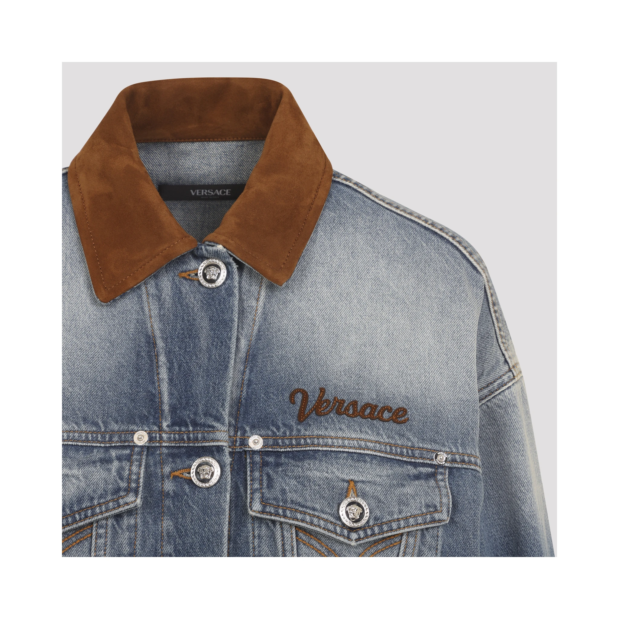 Versace Denim Stone Wash Blouson