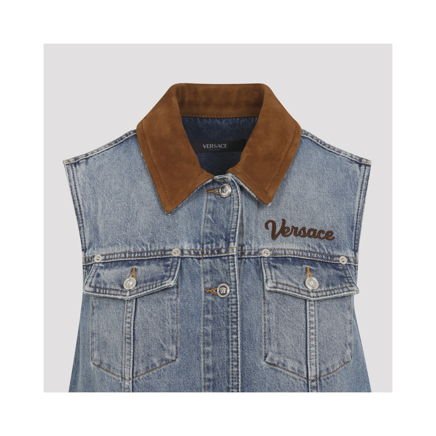 Versace Denim Stone Wash Dress