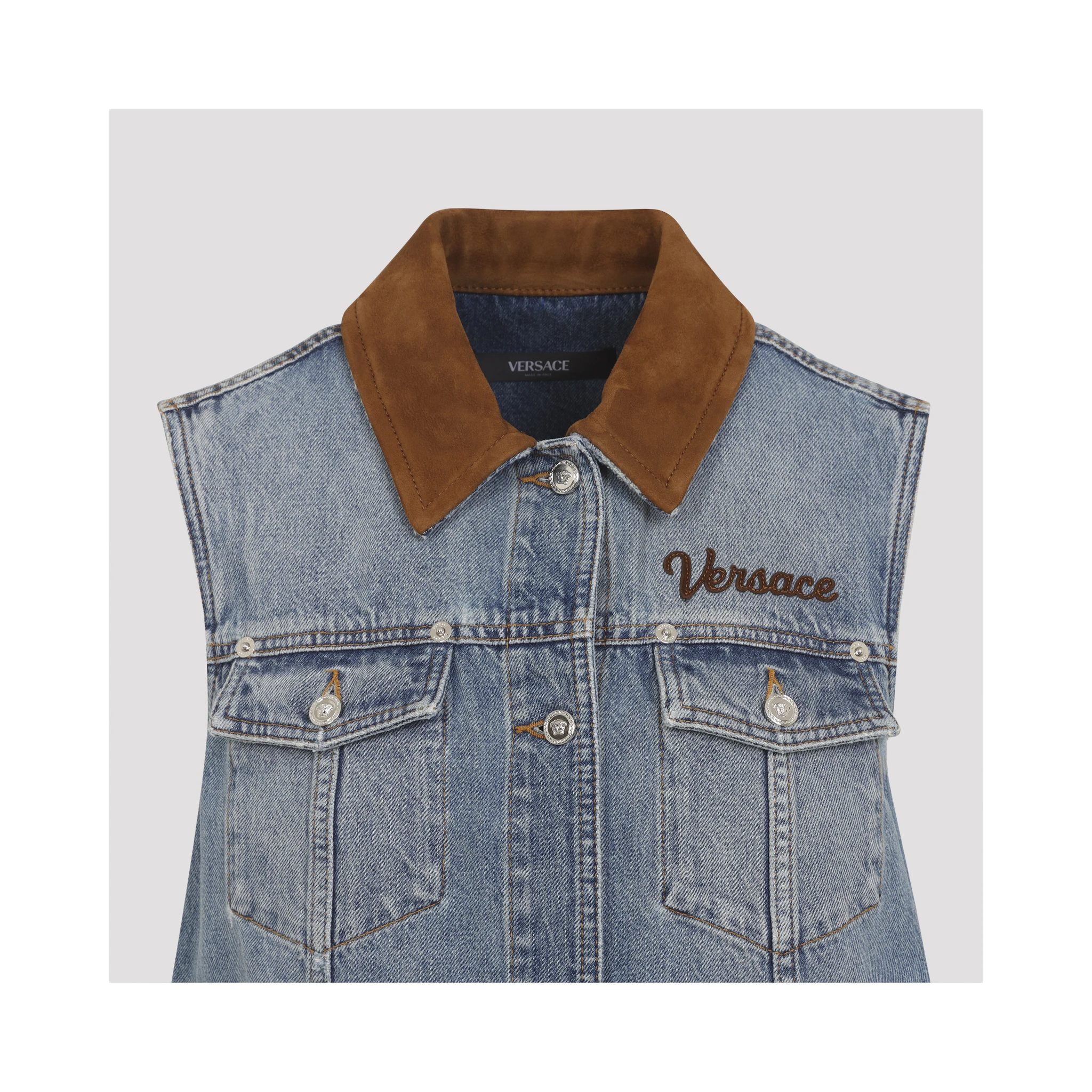 Versace Denim Stone Wash Dress