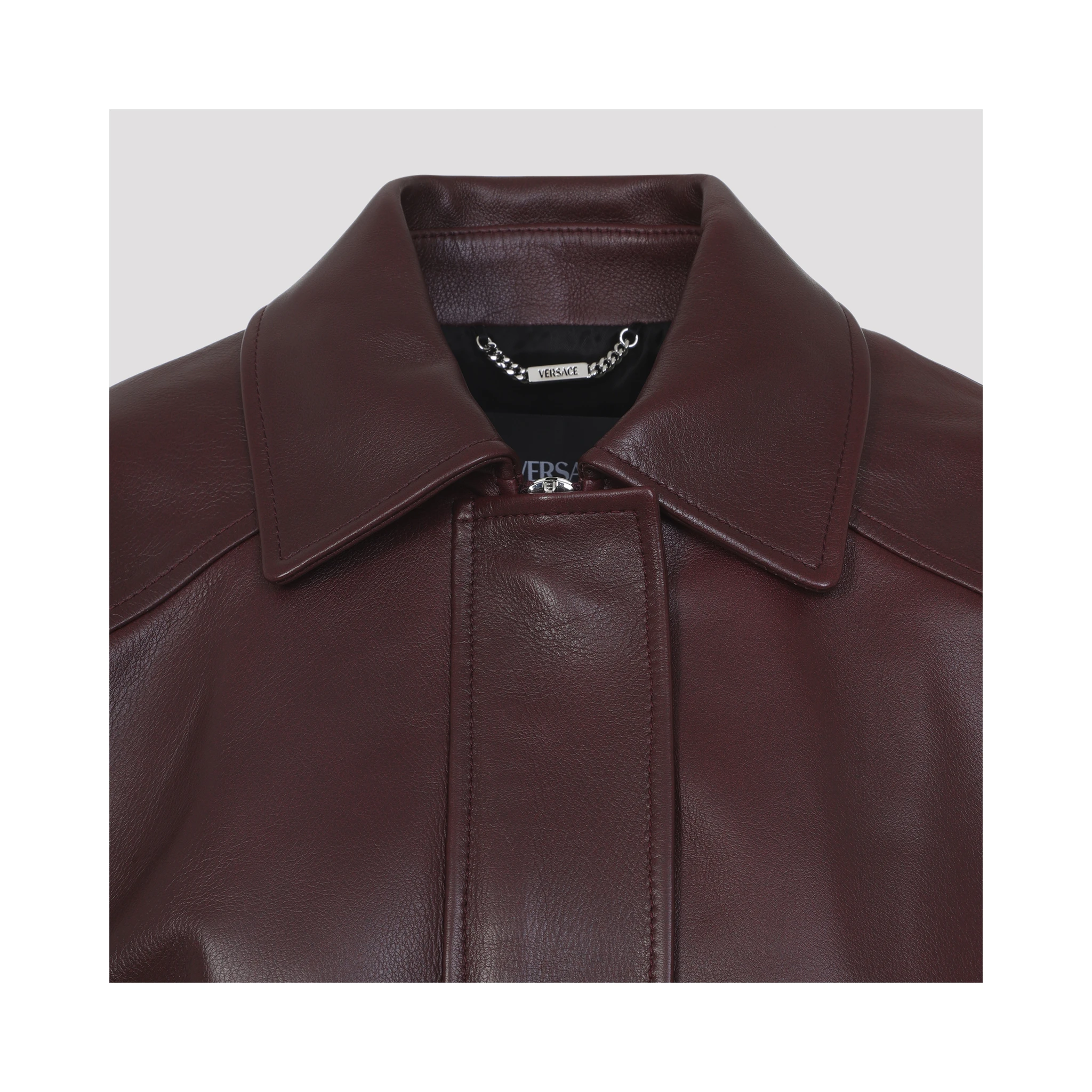 Versace Bufalo Leather Blouson