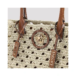 Versace Rafia Large Tote Bag
