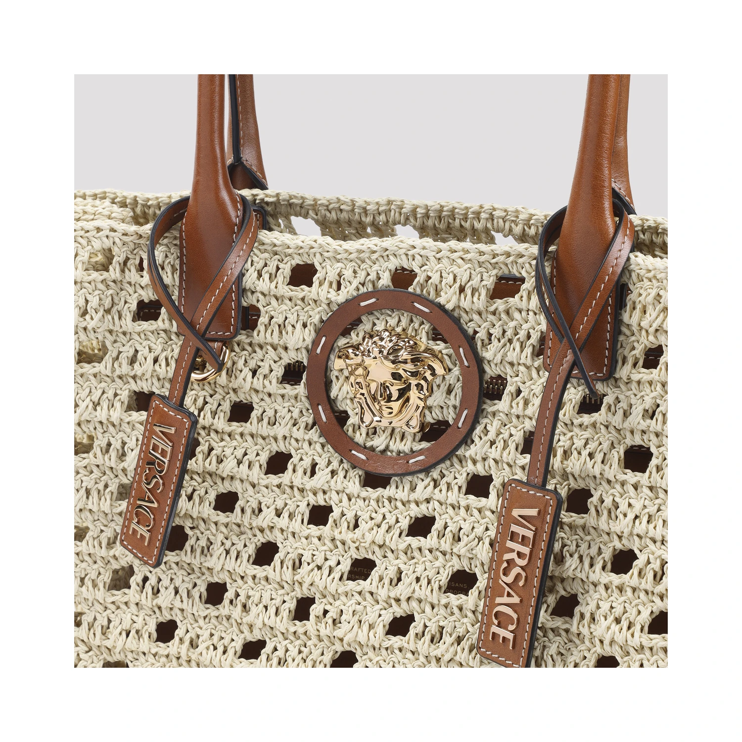 Versace Rafia Large Tote Bag
