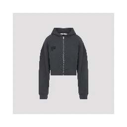 Pangaia Cropped Zip Up Hoodie