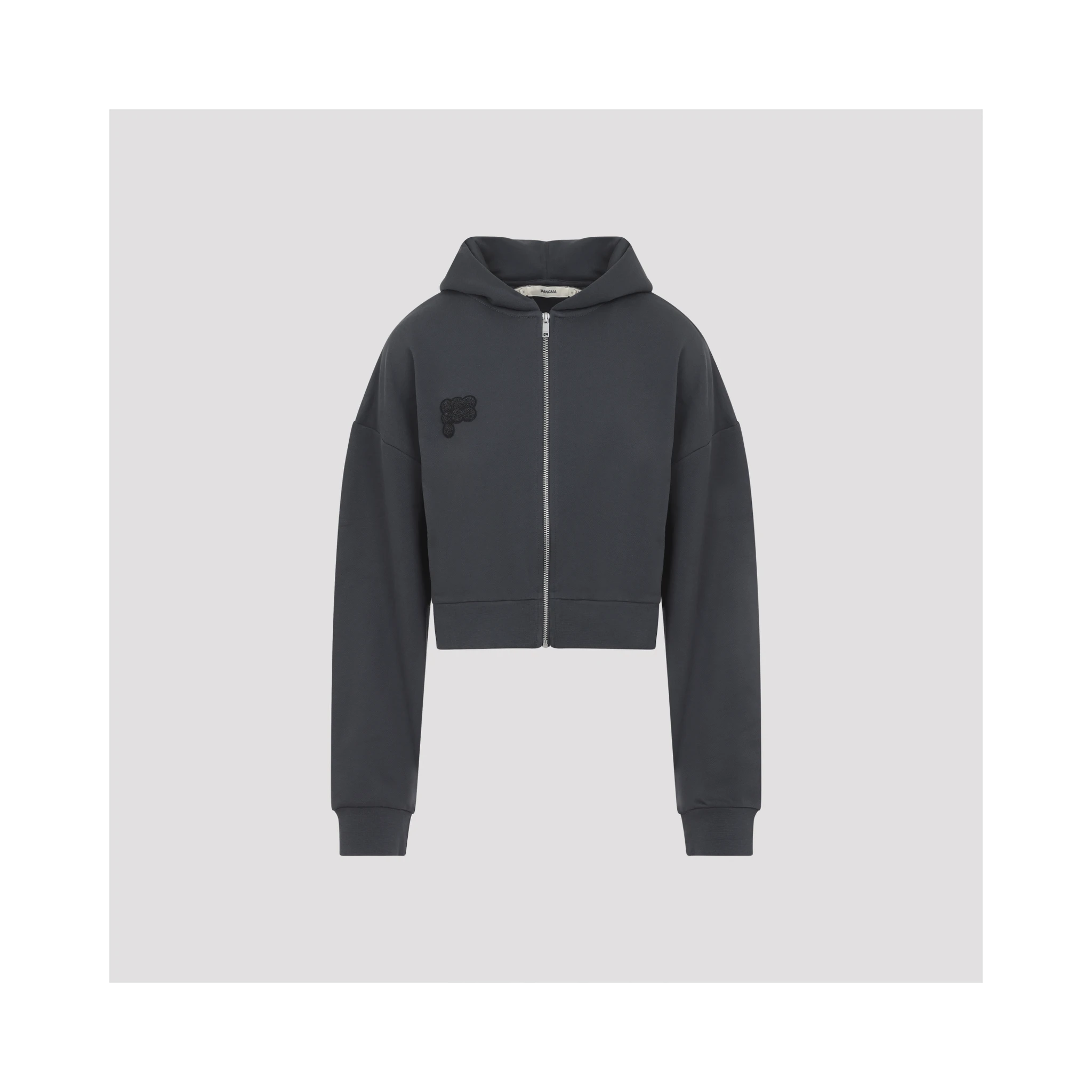 Pangaia Cropped Zip Up Hoodie