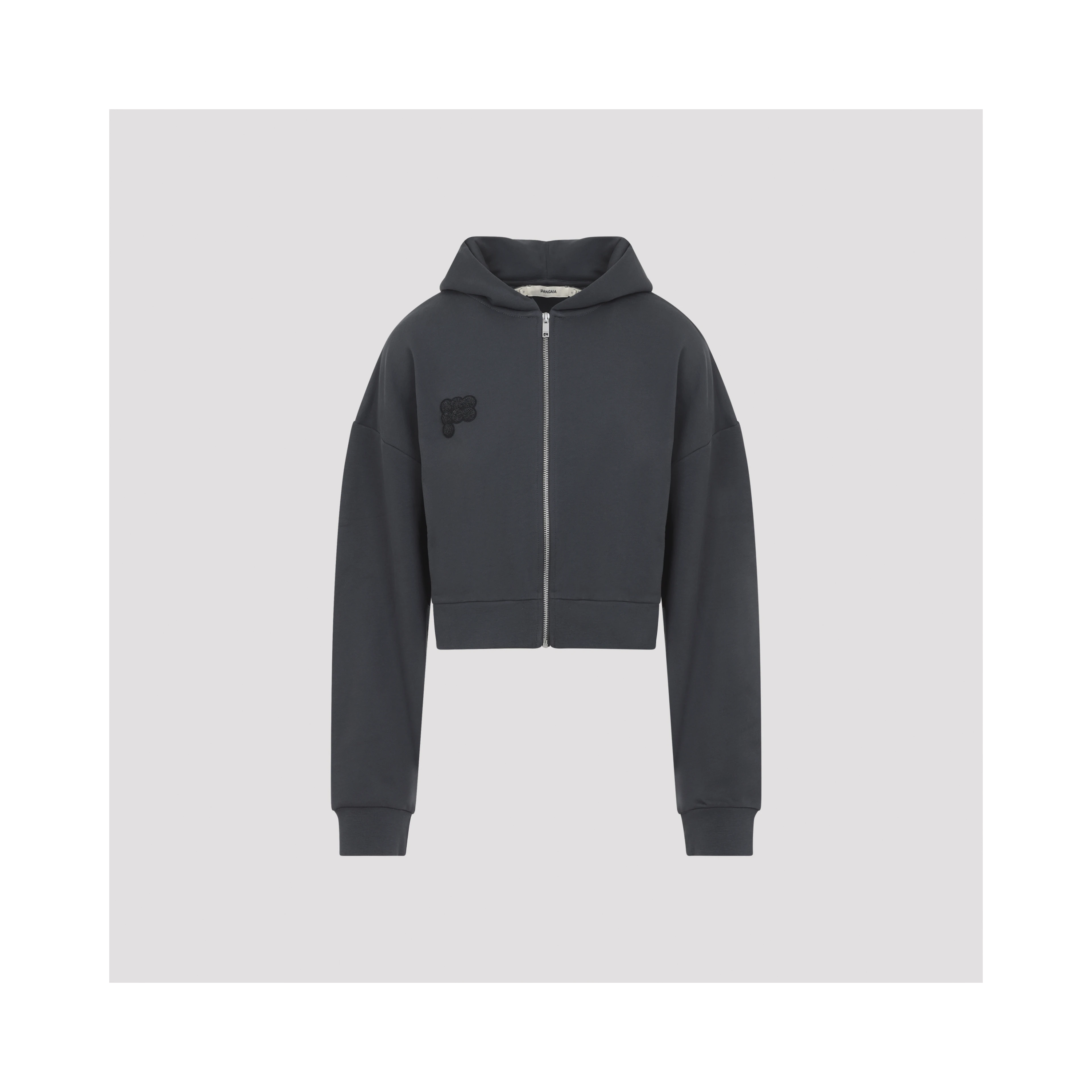Pangaia Cropped Zip Up Hoodie