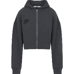 Pangaia Cropped Zip Up Hoodie