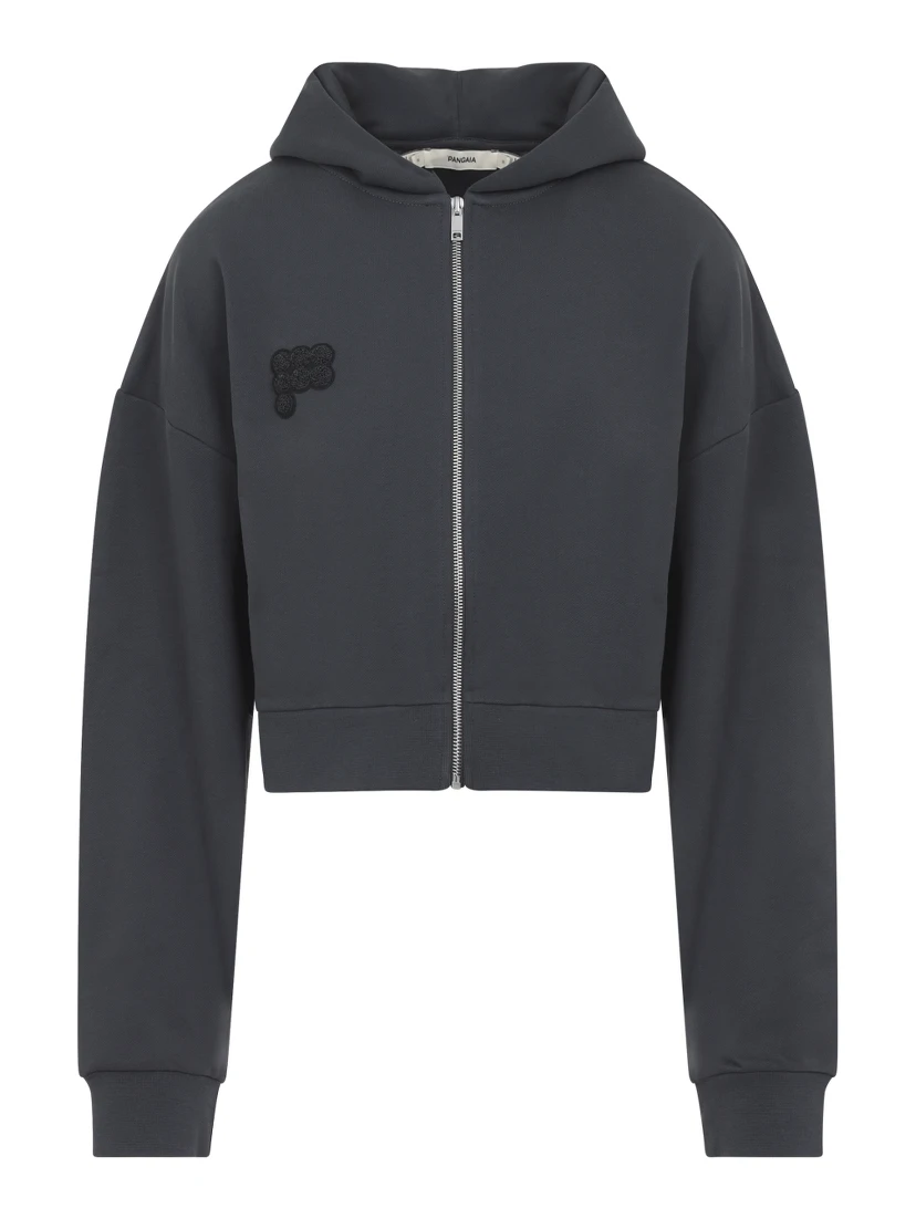 Pangaia Cropped Zip Up Hoodie