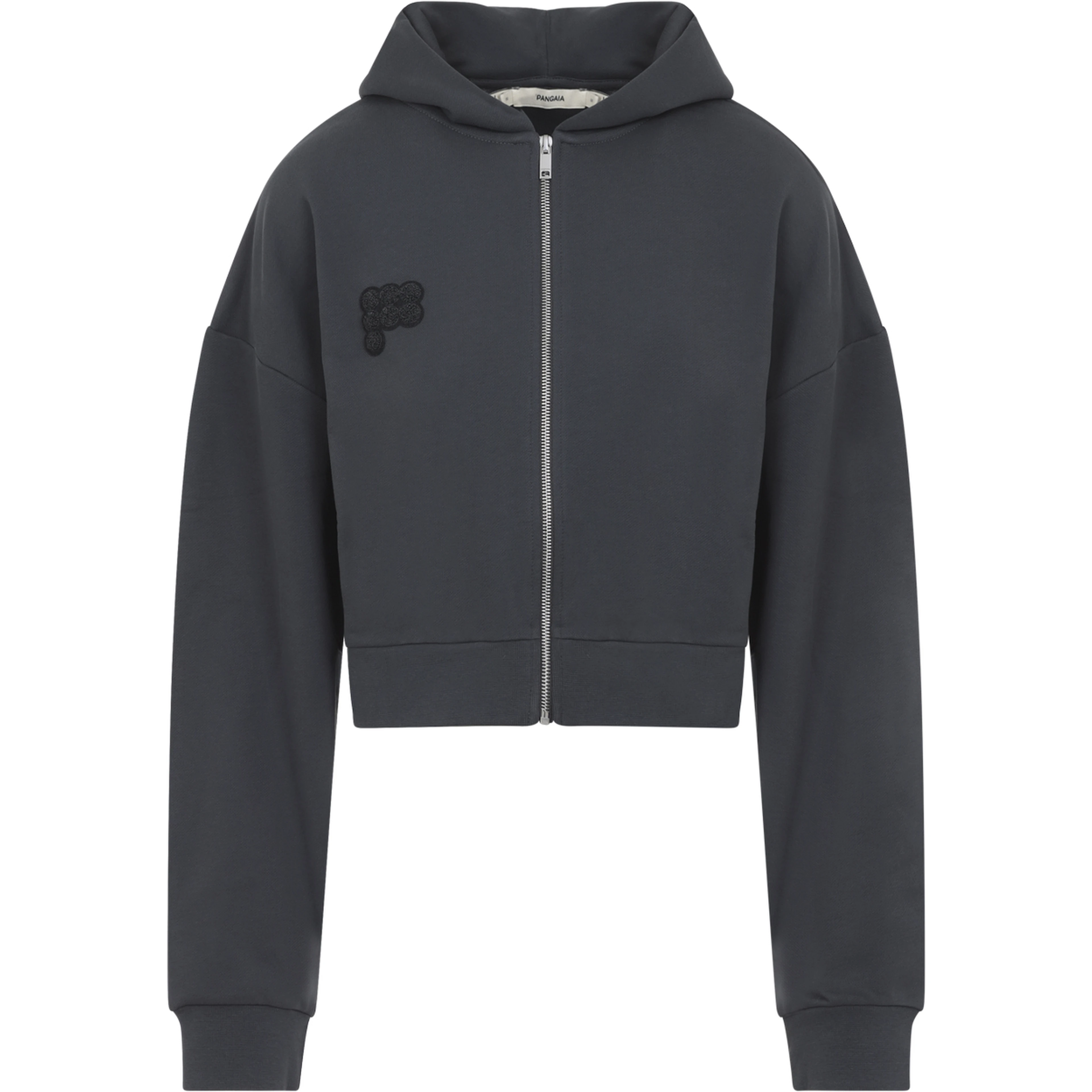 Pangaia Cropped Zip Up Hoodie