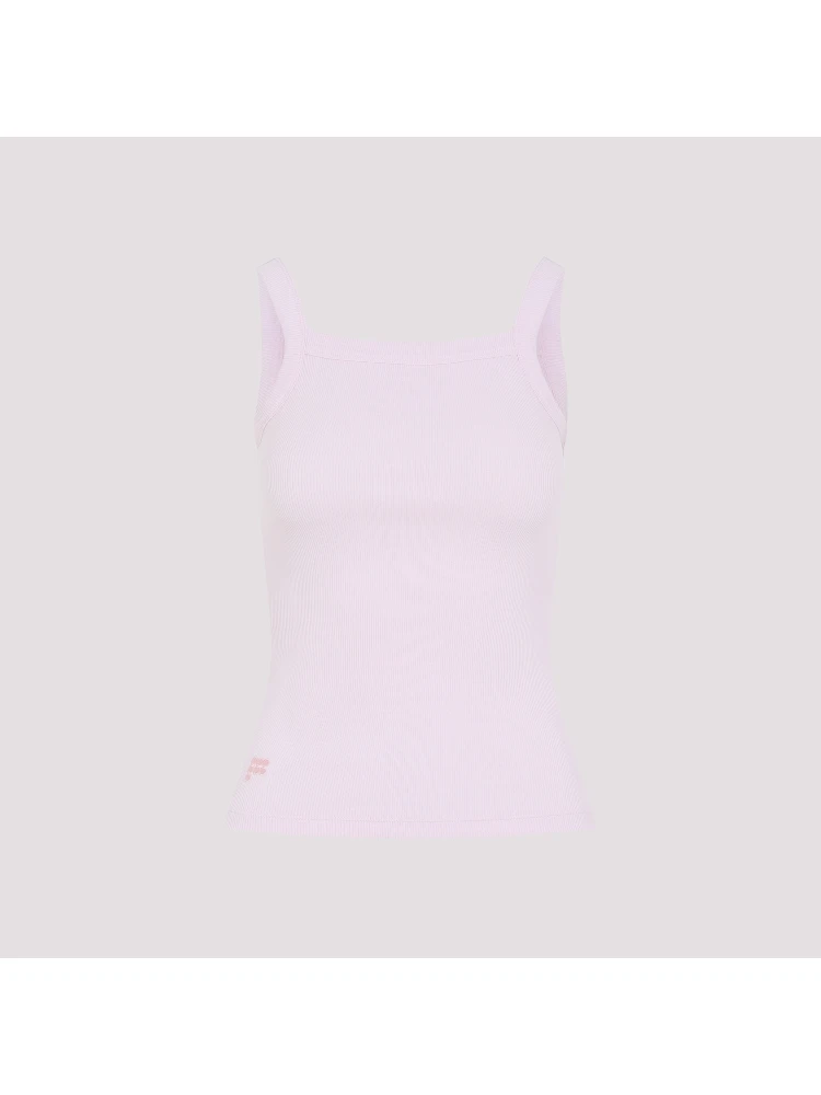 Pangaia Womens Ribbed Square Neck Tank Top