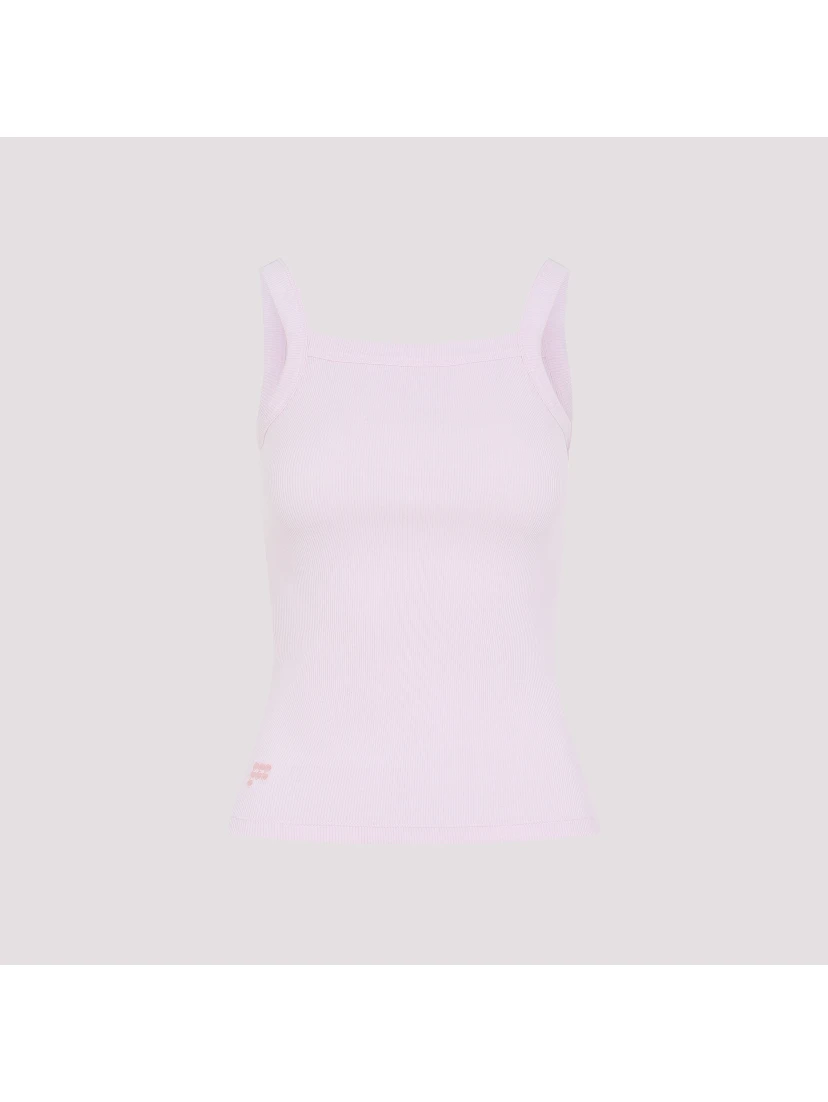 Pangaia Womens Ribbed Square Neck Tank Top