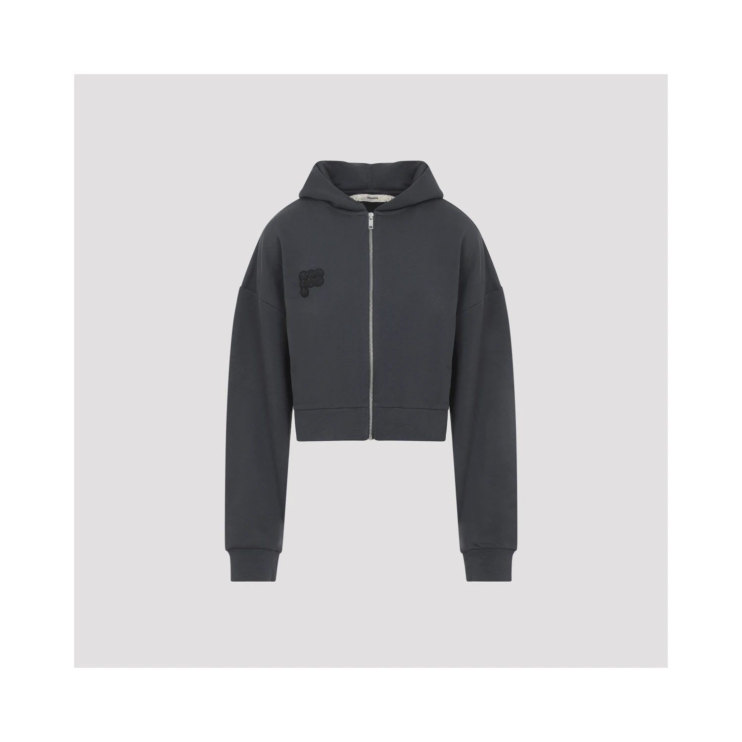 Pangaia Cropped Zip Up Hoodie